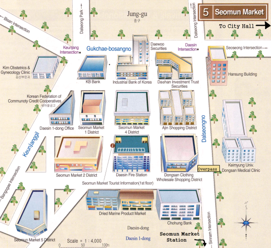 Seomun Market Map